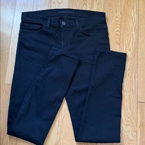 J Brand Low Rise Black Shadow Skinny Jeans Size 28
